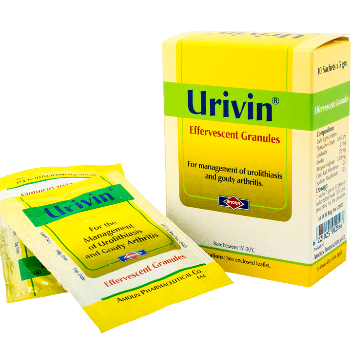 يوريفين Urivin أكياس فوار لعلاج النقرس